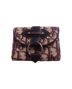 Monogram Wallet, Canvas/Leather, Brown/Beige, 01-LU-1025, 3